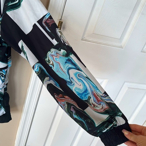 Retro Vintage Nike Hooded Pullover Windbreaker Jacket Graphic Print Quarter Zip - Picture 16 of 16